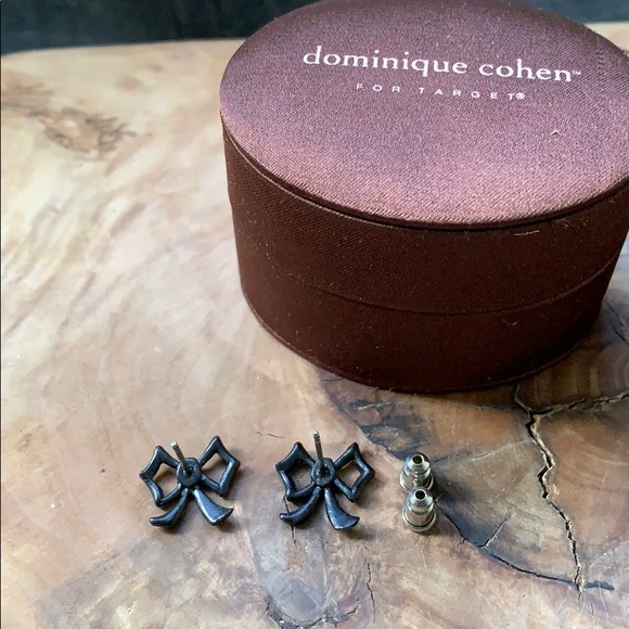 Dominique Cohen for Target Black Bow Earrings NWT - Picture 3 of 3